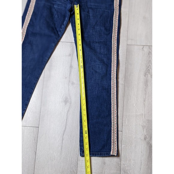 Anthropologie Pilcro & the Letterpress Side Stripe Slim Boyfriend Jeans Sz 28/ 6 - Picture 16 of 16